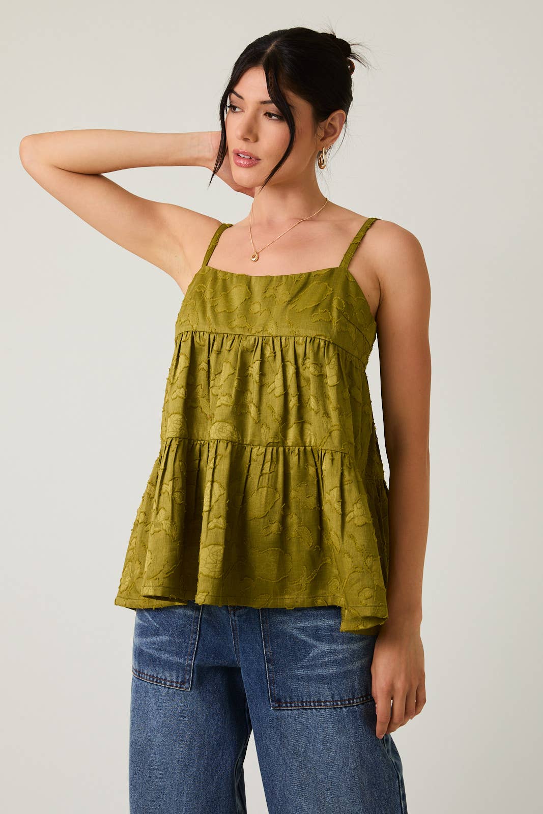 Sleeveless Tiered Jacquard Woven Top Unisex T-shirt, Sweatshirt, Hoodie, Long Sleeve Tee - T-Shirt, Sweatshirt, Hoodie