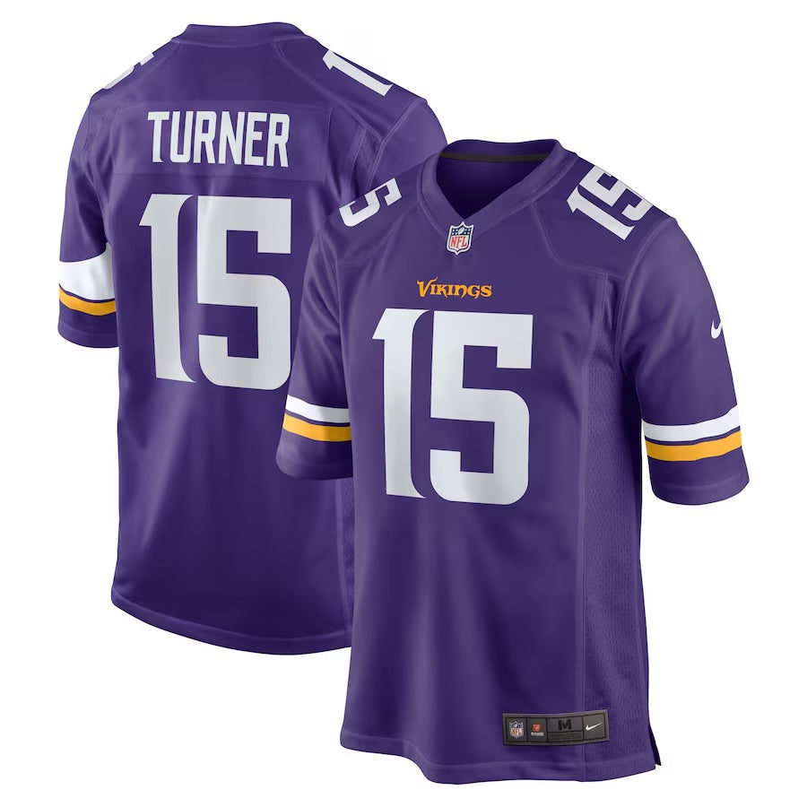 Dallas Turner Minnesota Vikings Jersey football jersey product view 1