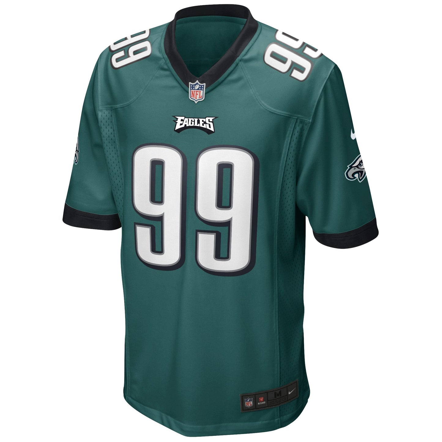 Jerome Brown Philadelphia Eagles Game Retired Jersey - Midnight Green football jersey product view 2