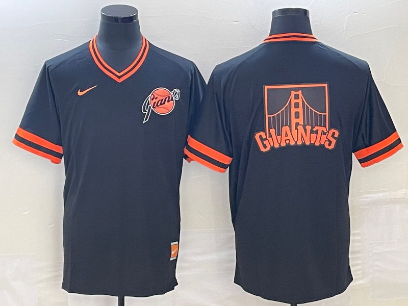 Men's San Francisco Giants Black Replica Player Jersey1 baseball jersey product view 1