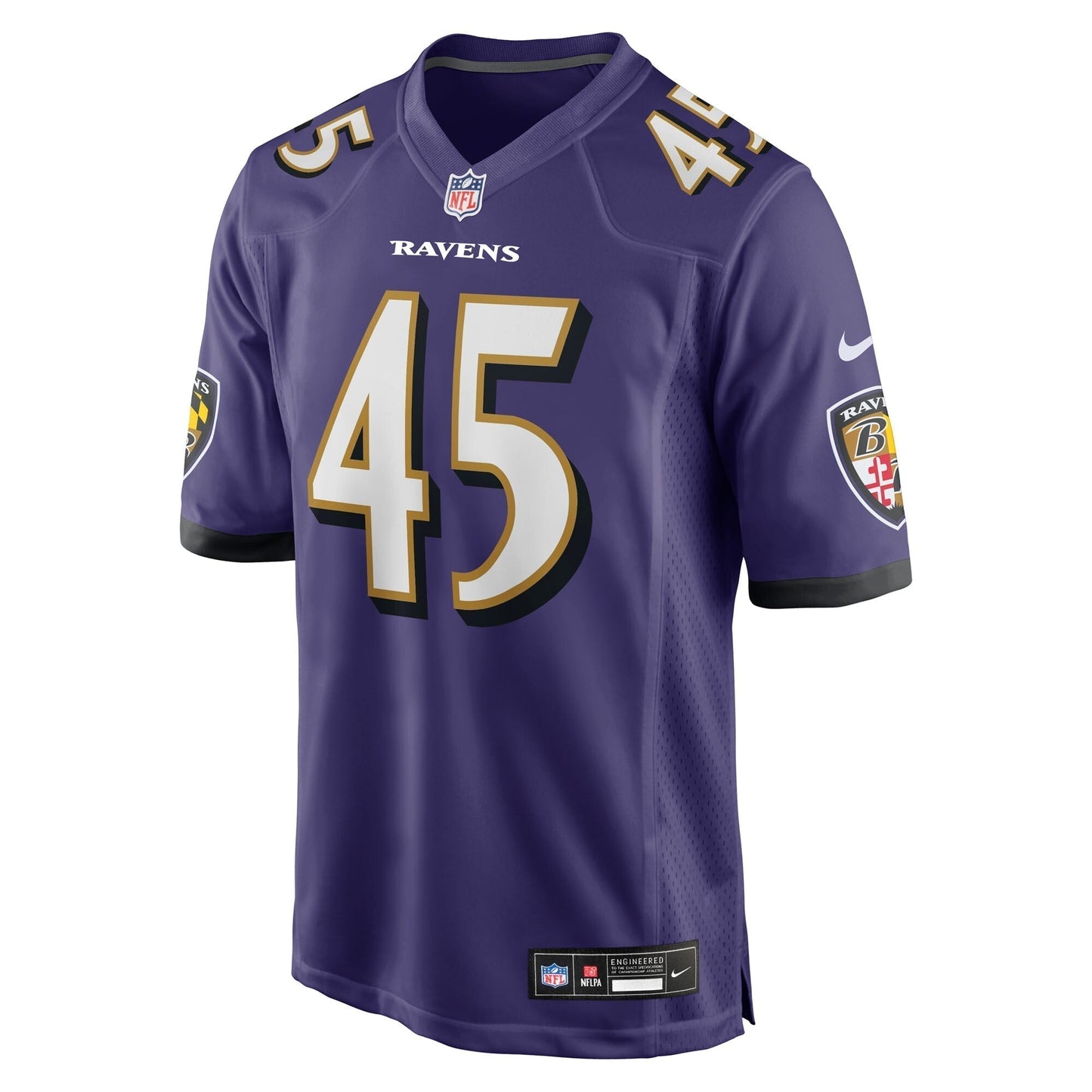 Baltimore Ravens Mike Green Purple Team Game Jersey football jersey product view 2