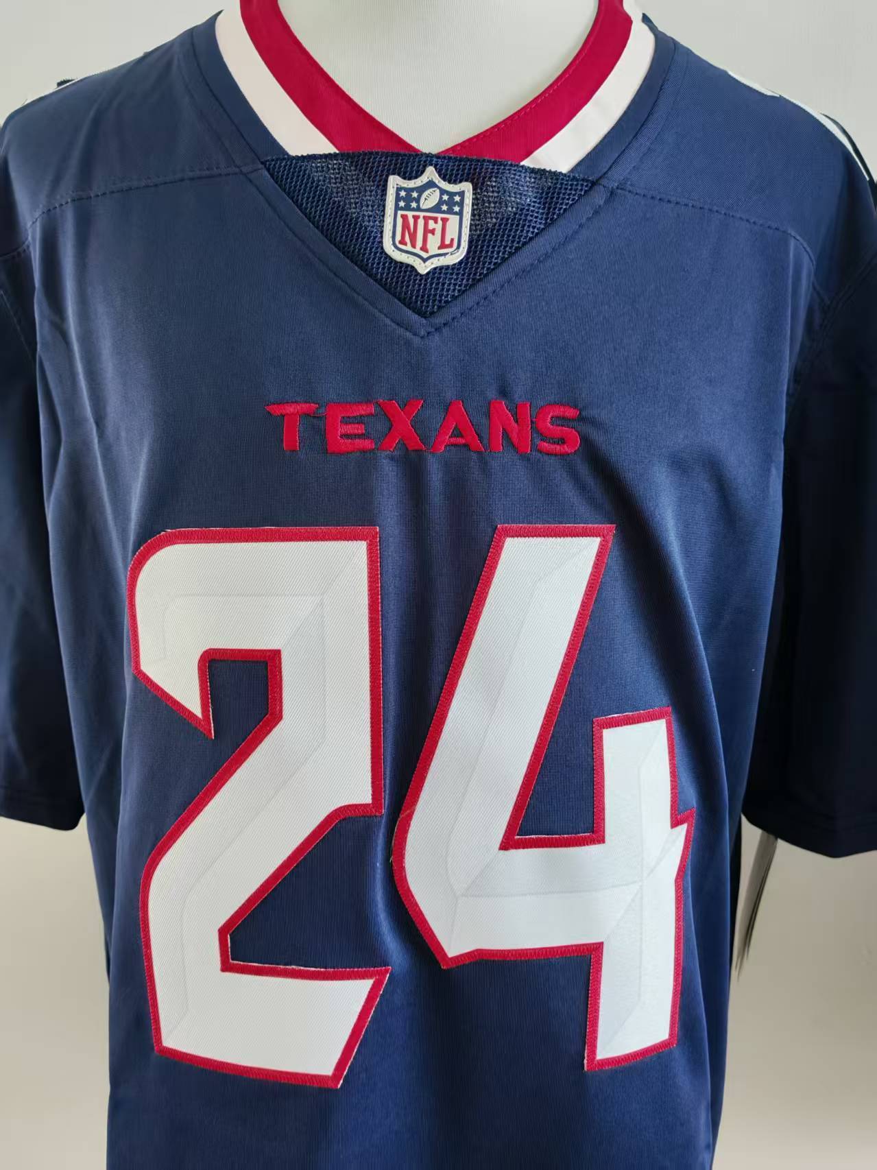 Men's Houston Texans Derek Stingley Jr. Jersey-Blue football jersey product view 3