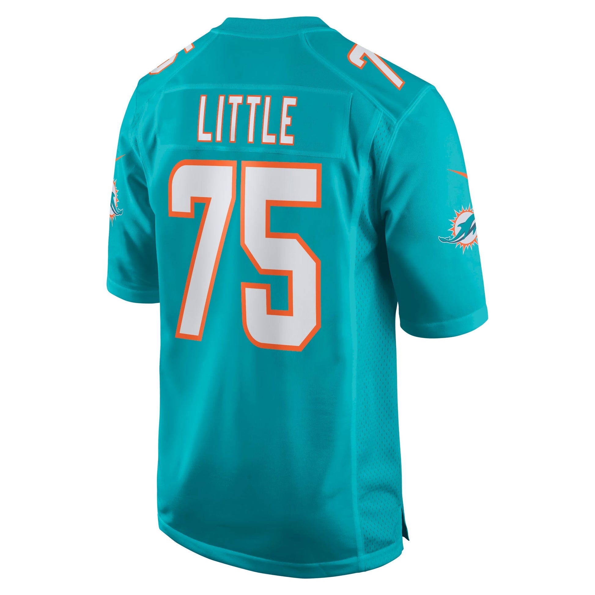 Miami Dolphins Greg Little Aqua Game Jersey football jersey product view 2
