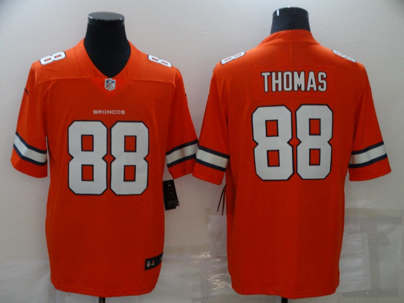 Men's Denver Broncos Demaryius Thomas #88 Orange Game Player Jersey1 football jersey product view 1