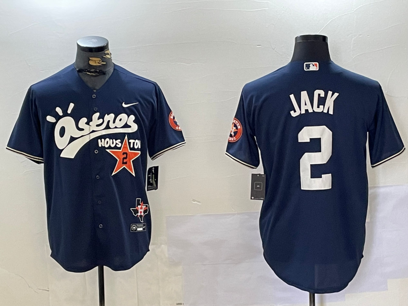 Men's Houston Astros Navy Game Player Jersey baseball jersey product view 1