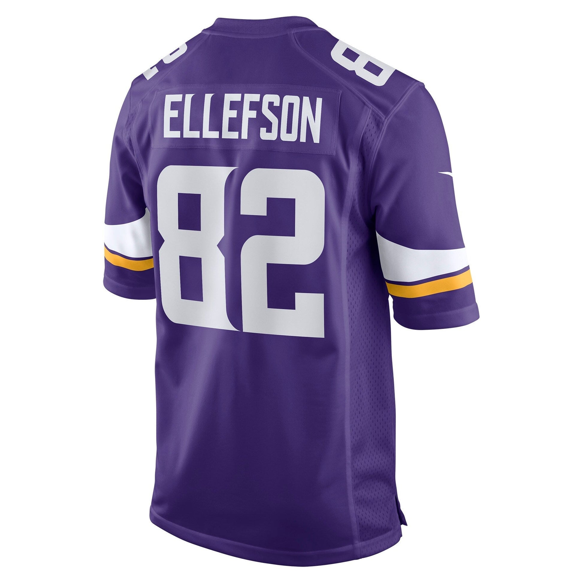 Ben Ellefson Minnesota Vikings Game Jersey - Purple football jersey product view 3