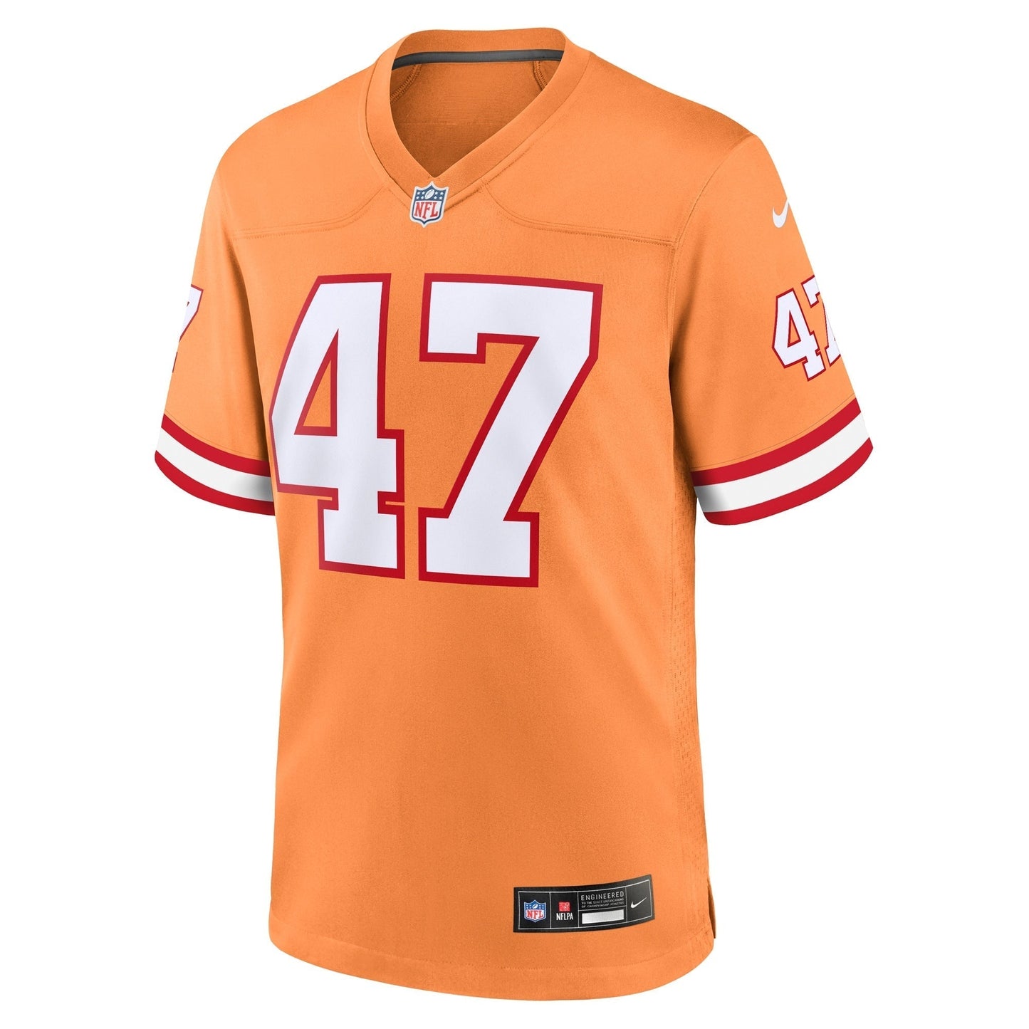 John Lynch Tampa Bay Buccaneers Throwback Game Jersey - Orange football jersey product view 2