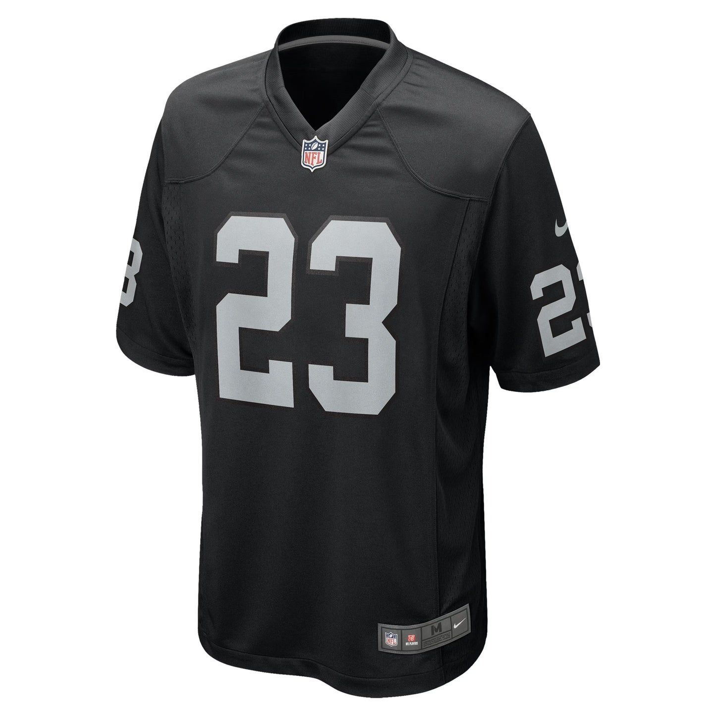 Las Vegas Raiders Dylan Laube Black Team Game Jersey football jersey product view 1