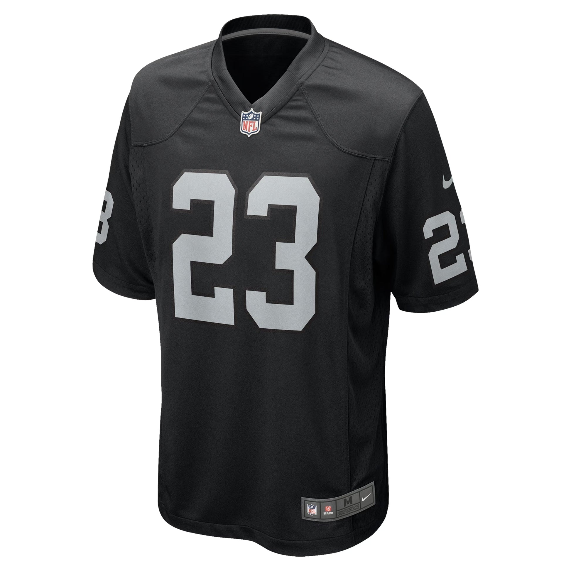 Las Vegas Raiders Dylan Laube Black Team Game Jersey football jersey product view 1