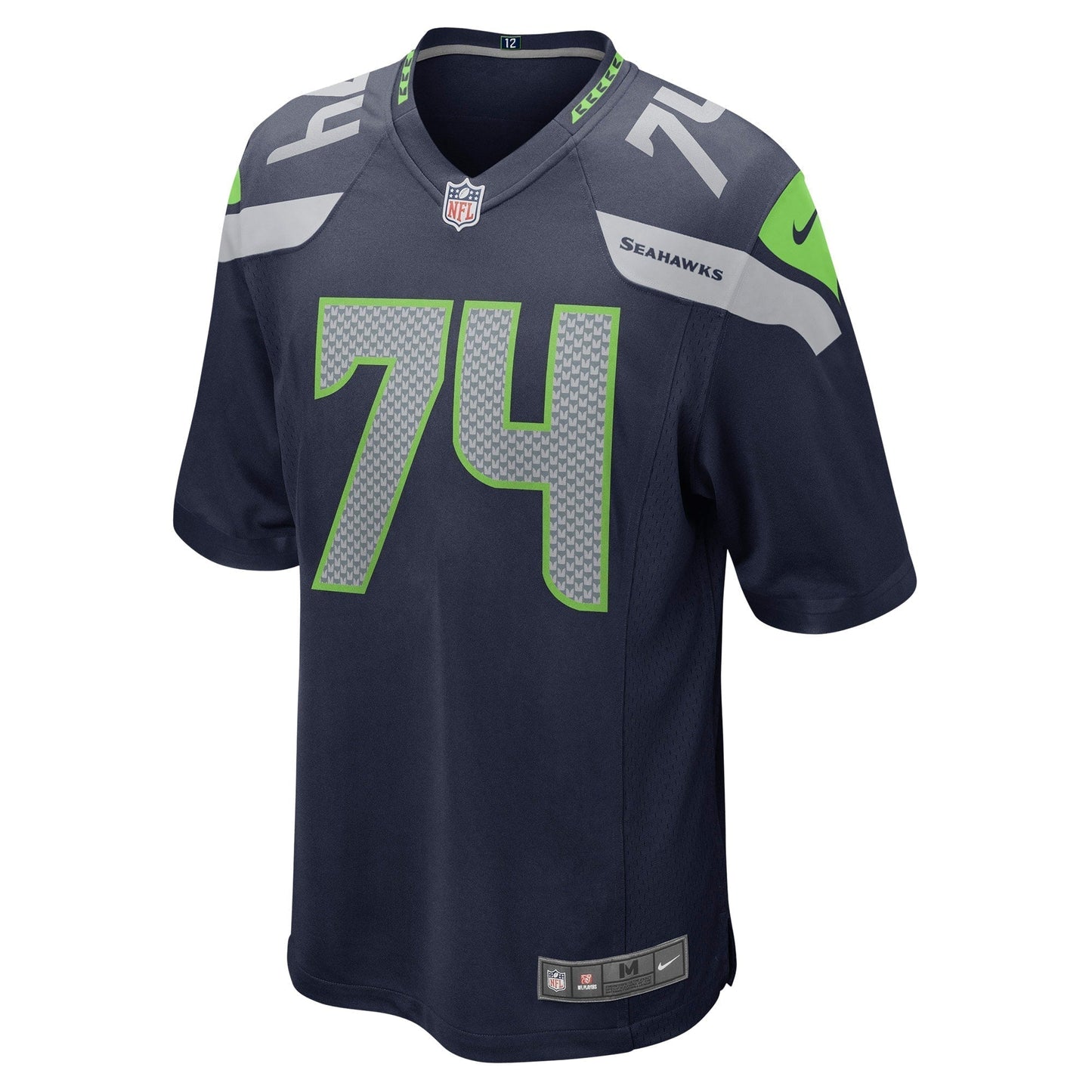 Jake Curhan Seattle Seahawks Game Jersey - College Navy football jersey product view 2
