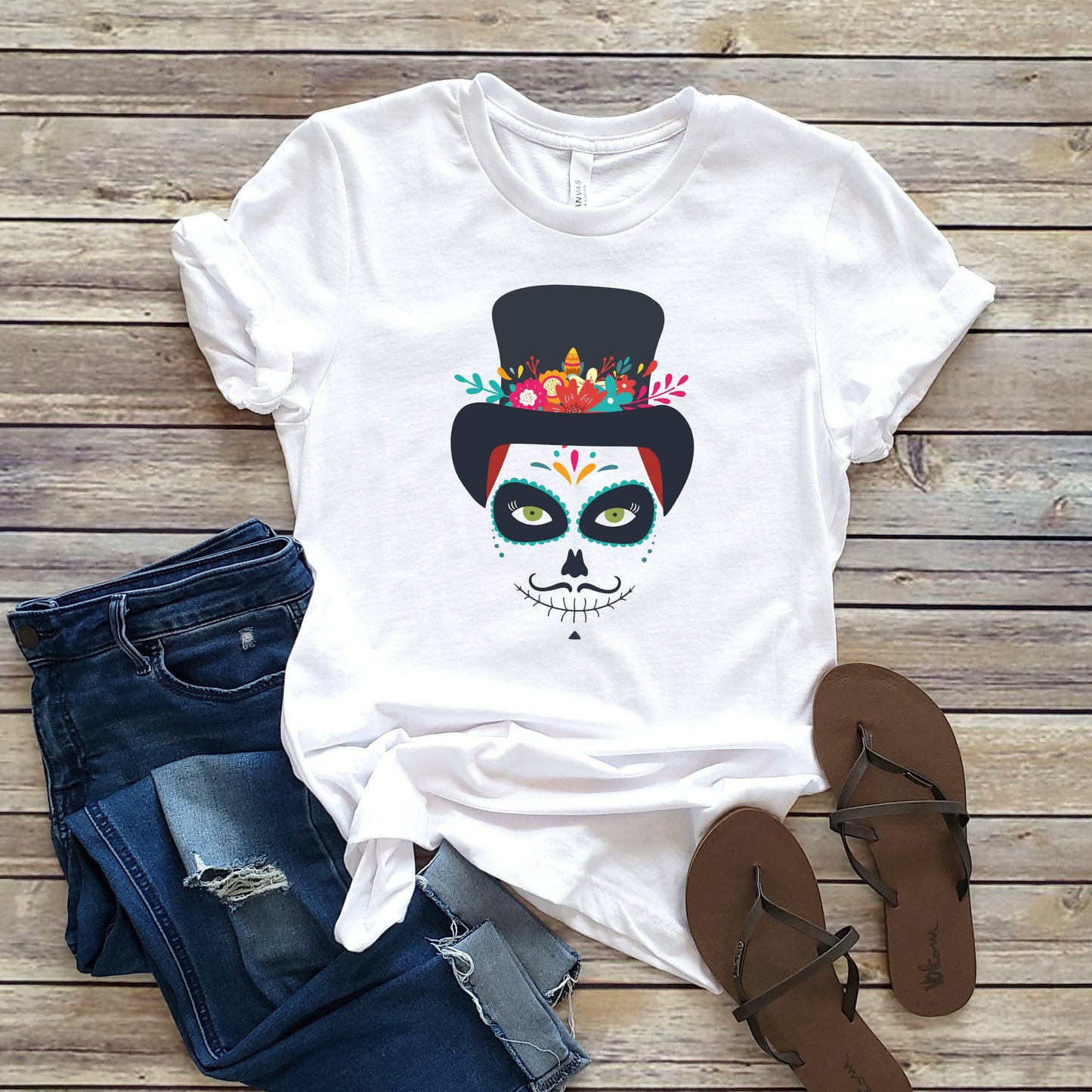 Skeleton Man Tee | Halloween | Sizes XS-2XL Unisex T-shirt, Sweatshirt, Hoodie, Long Sleeve Tee - T-Shirt, Sweatshirt, Hoodie