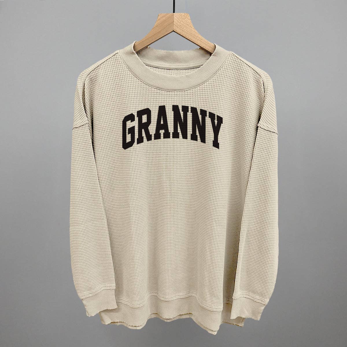 Granny Collegiate (Black) Unisex T-shirt, Sweatshirt, Hoodie, Long Sleeve Tee - T-Shirt, Sweatshirt, Hoodie
