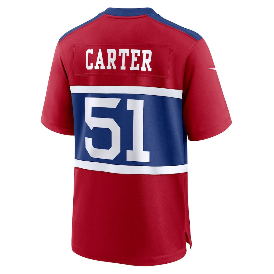 Men's New York Giants Abdul Carter Red First Round Pick Alternate Game Jersey football jersey product view 3