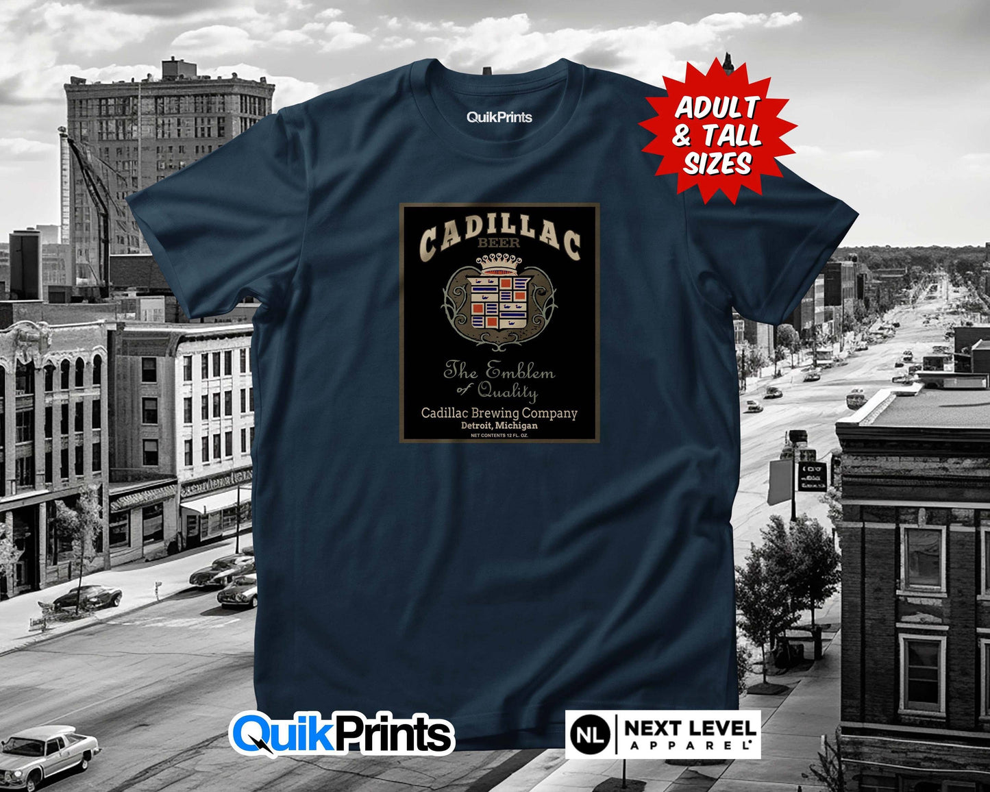 Cadillac Beer Detroit Michigan Custom Made T-Shirts Unisex T-shirt, Sweatshirt, Hoodie, Long Sleeve Tee - T-Shirt, Sweatshirt, Hoodie