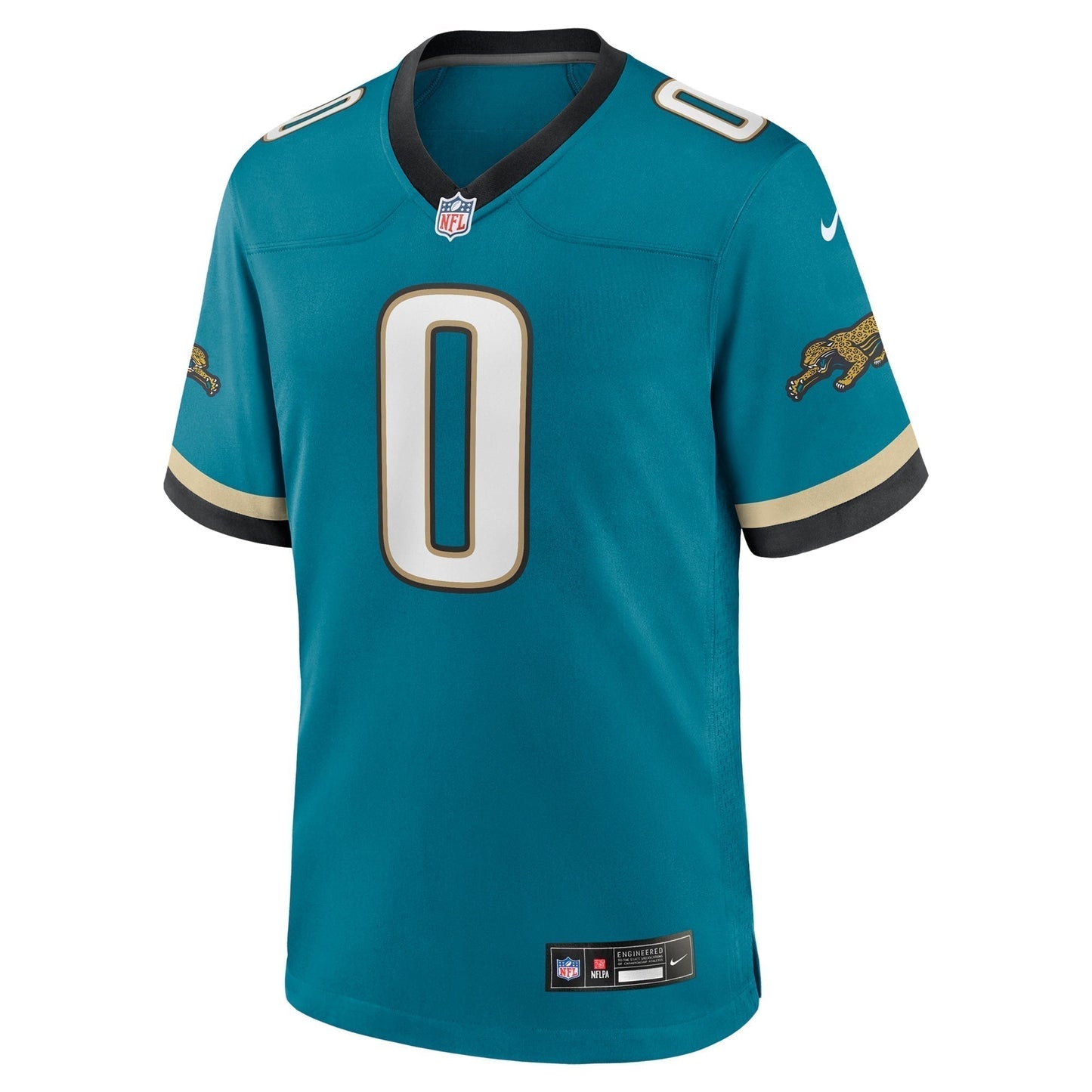 Gabe Davis Jacksonville Jaguars Prowler Throwback Game Jersey - Teal football jersey product view 2