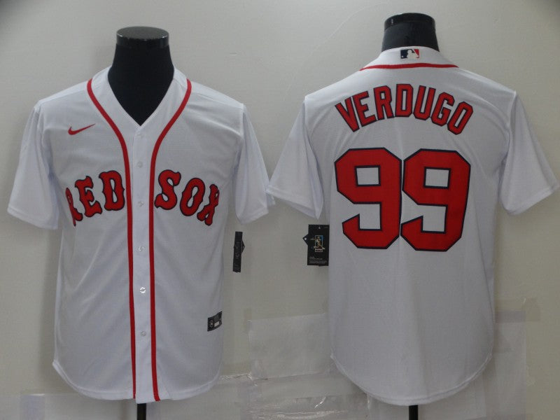 Men's Boston Red Sox Alex Verdugo White Replica Baseball Jersey baseball jersey product view 1
