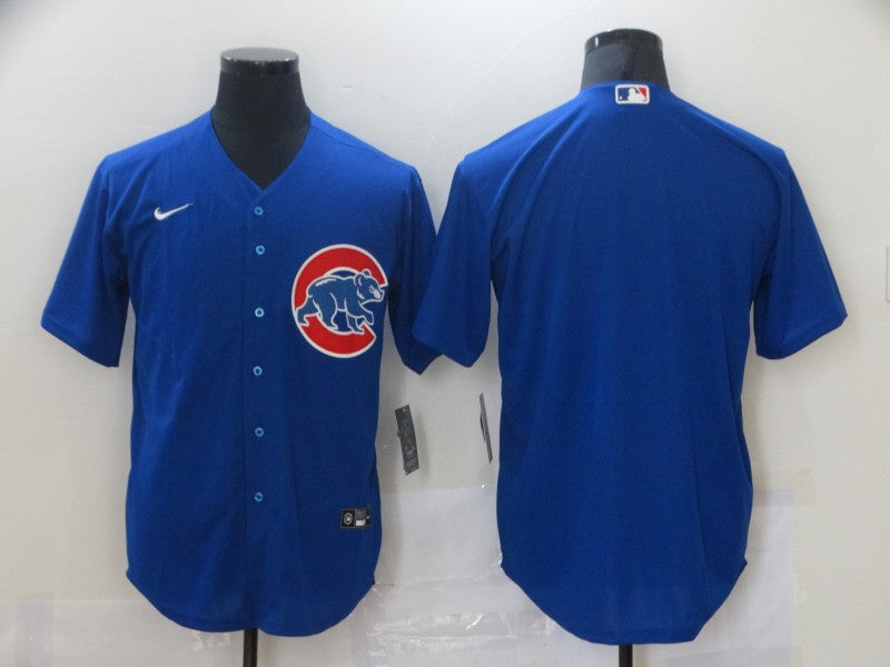 Men's Chicago Cubs1 Royal Alternate Replica Team Blank Jersey baseball jersey product view 1