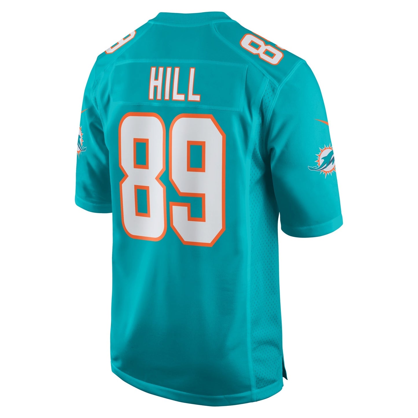 Miami Dolphins Julian Hill Aqua Game Jersey football jersey product view 1
