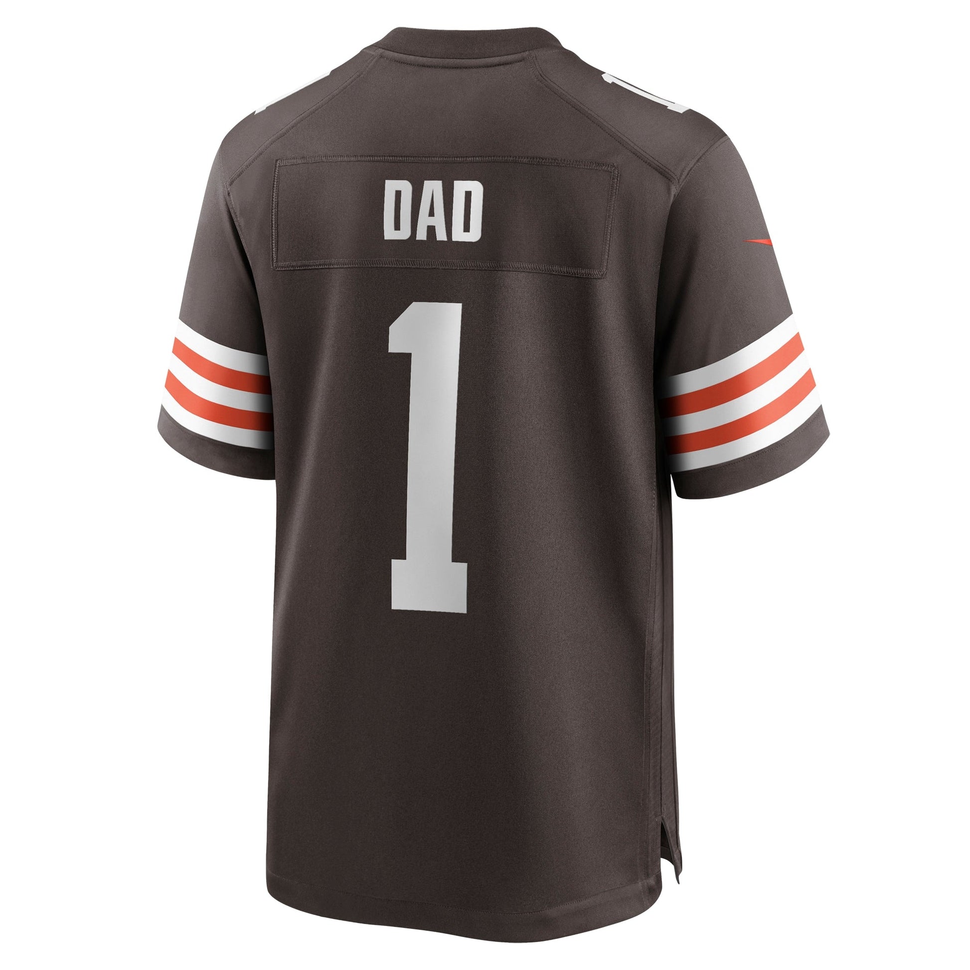 Number 1 Dad Cleveland Browns Game Jersey - Brown football jersey product view 3
