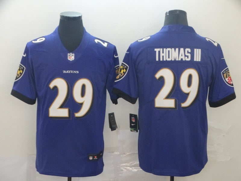 Men's Baltimore Ravens Earl Thomas III #29 Purple Game Jersey1 football jersey product view 1