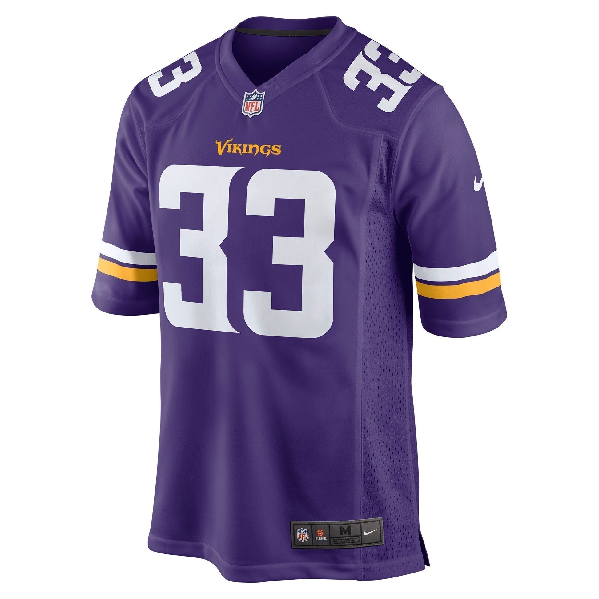 Brian Asamoah Minnesota Vikings Game Jersey - Purple football jersey product view 2