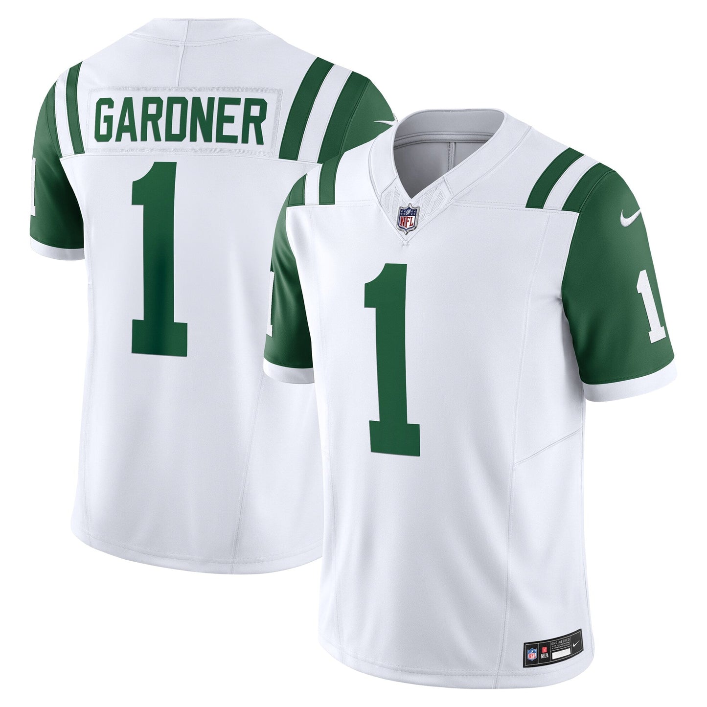 Ahmad Sauce Gardner New York Jets Classic Alternate Vapor F.U.S.E. Limited Jersey - White football jersey product view 1