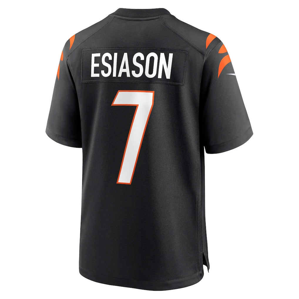 C.Bengals #7 Boomer Esiason Black Retired Player Jersey football jersey product view 1