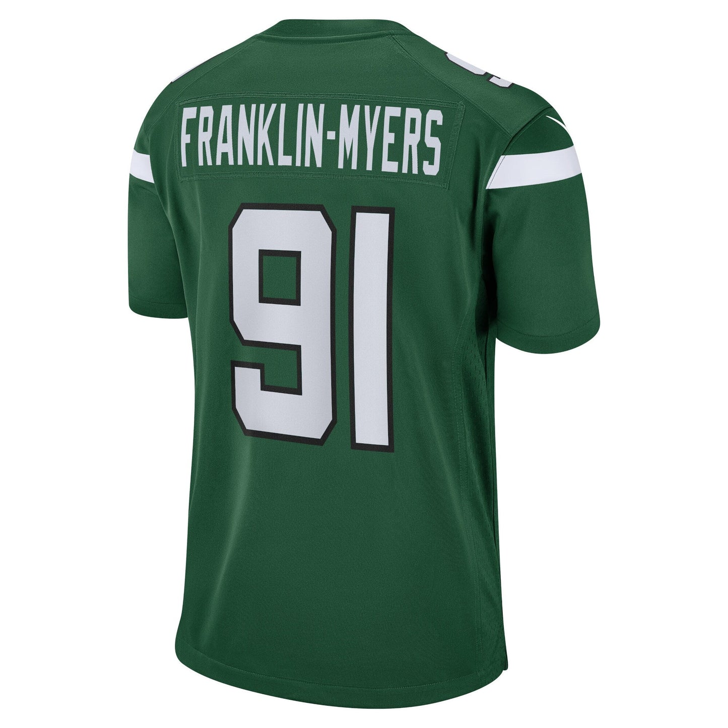 John Franklin-Myers New York Jets Game Jersey - Gotham Green football jersey product view 3