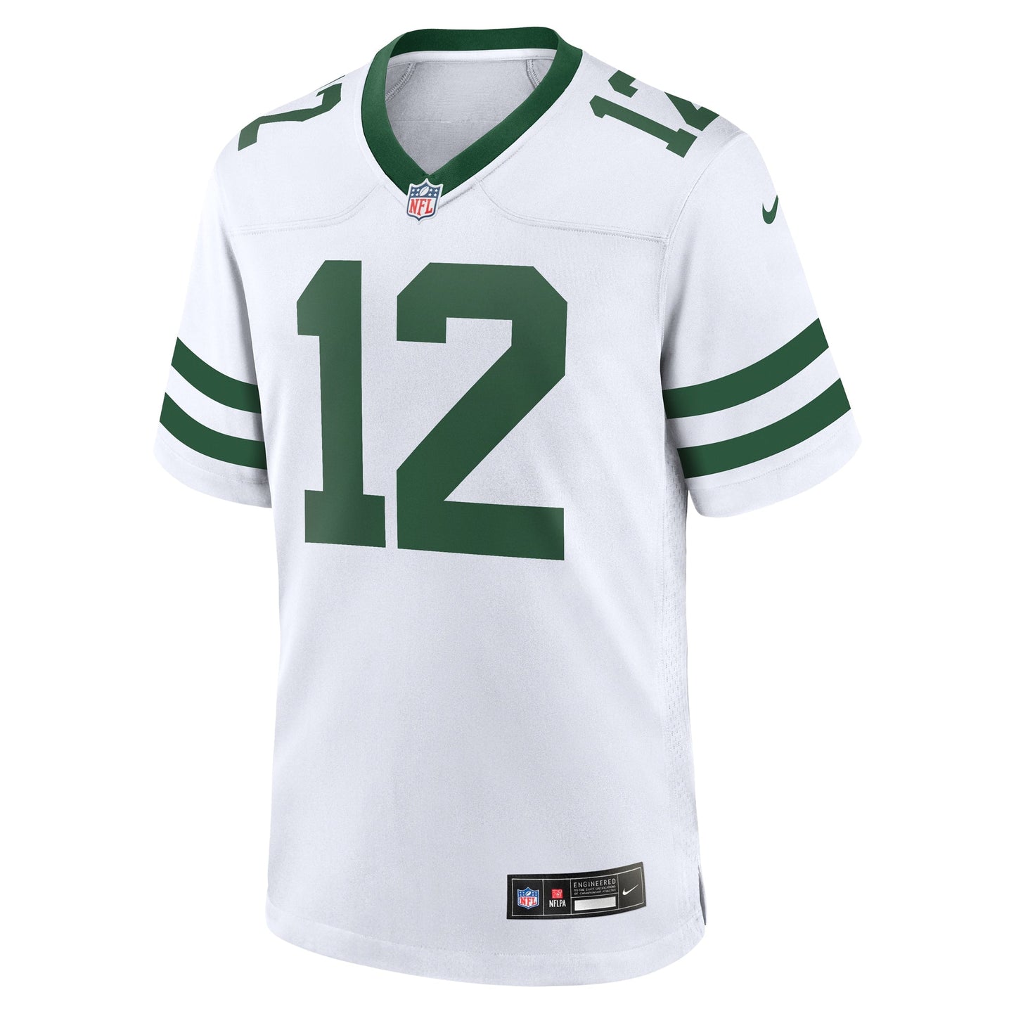 Joe Namath New York Jets Legacy Retired Game Jersey - White football jersey product view 2