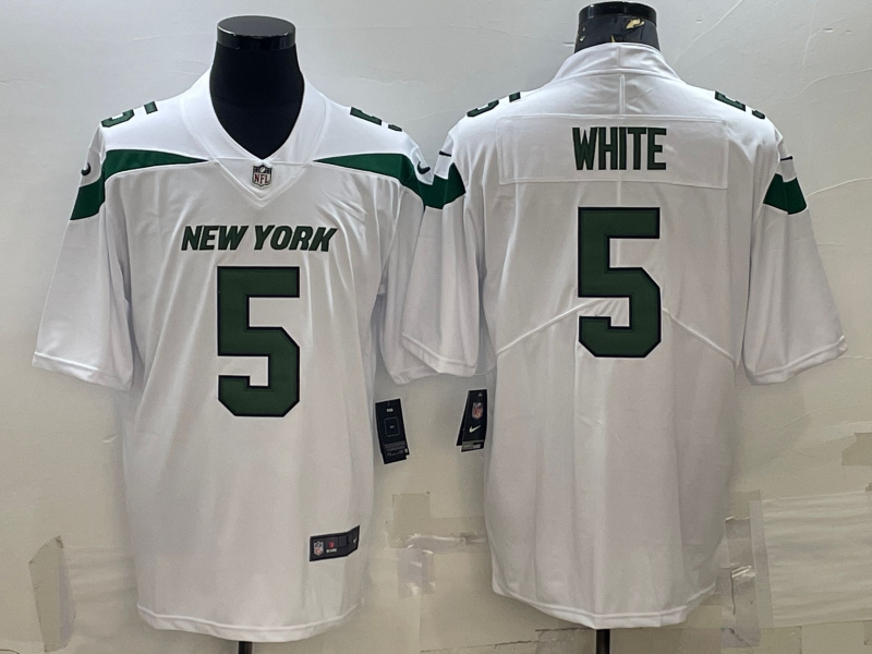 Men's New York Jets Mike White White Game Jersey football jersey product view 1