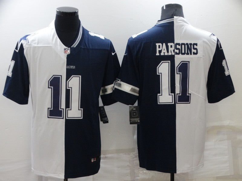 Men's Dallas Cowboys Micah Parsons White/Navy Game Jersey football jersey product view 1