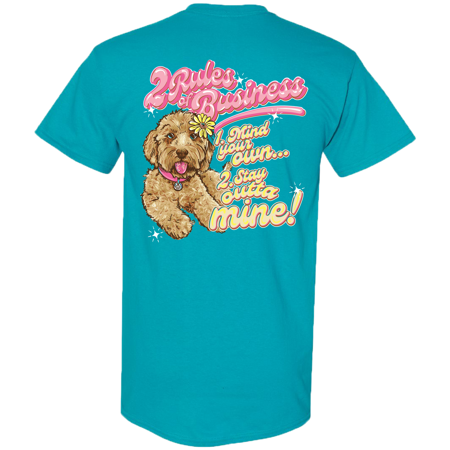 2740 Business Dog Tropical Blue Unisex T-shirt, Sweatshirt, Hoodie, Long Sleeve Tee - T-Shirt, Sweatshirt, Hoodie