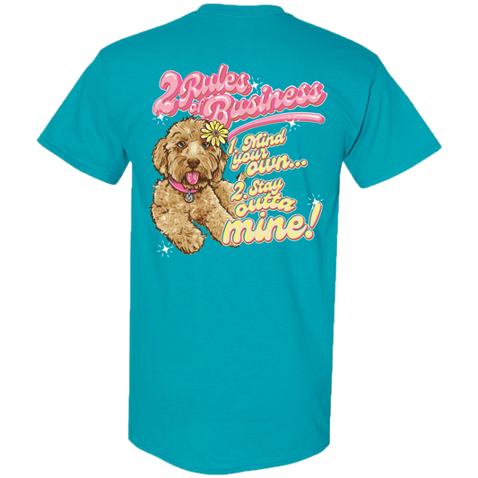 2740 Business Dog Tropical Blue Unisex T-shirt, Sweatshirt, Hoodie, Long Sleeve Tee - T-Shirt, Sweatshirt, Hoodie