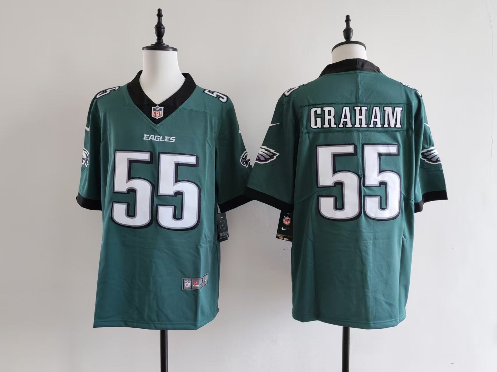 Men's Philadelphia Eagles Brandon Graham Jersey-Midnight Green football jersey product view 1