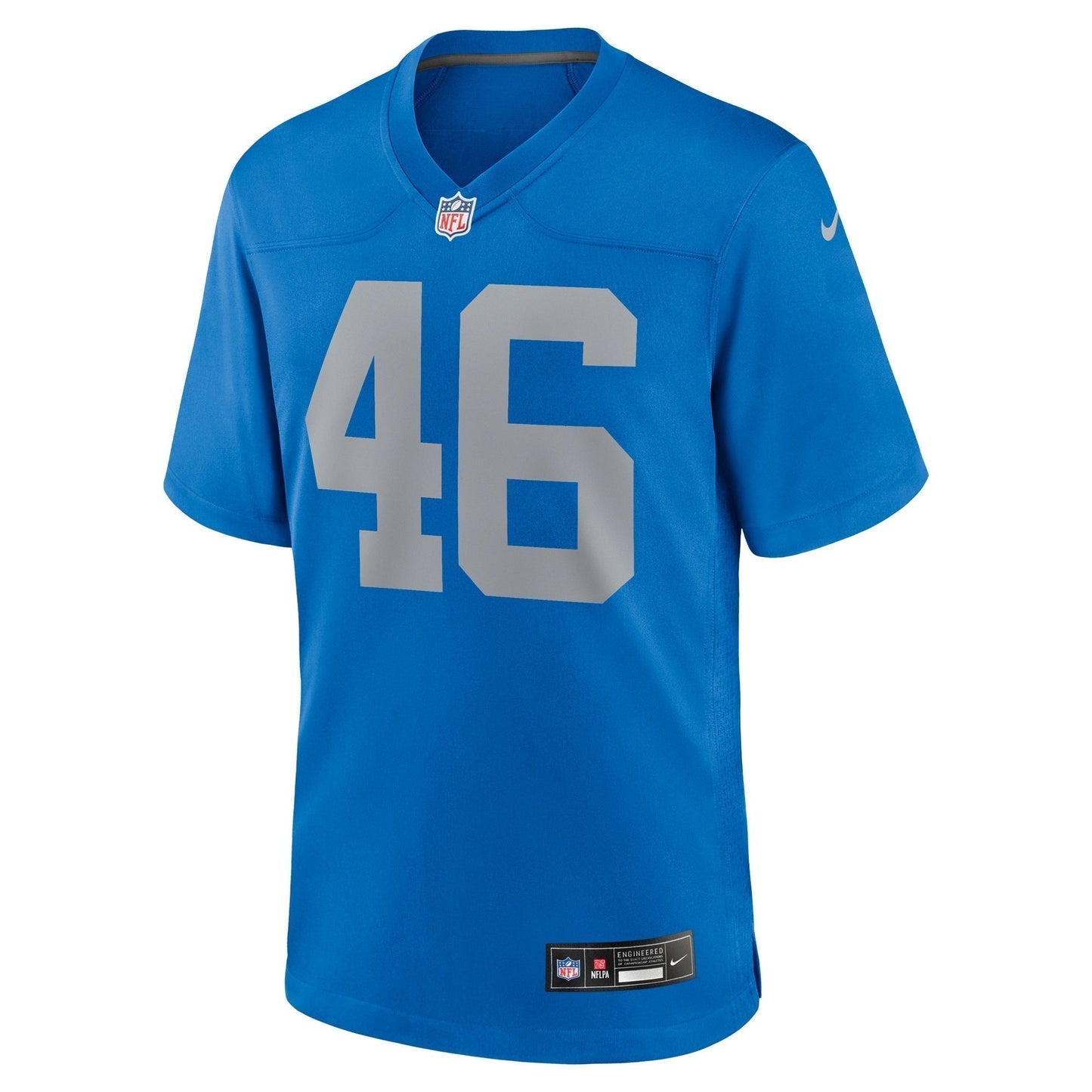 Jack Campbell Detroit Lions Alternate Game Jersey - Blue football jersey product view 2
