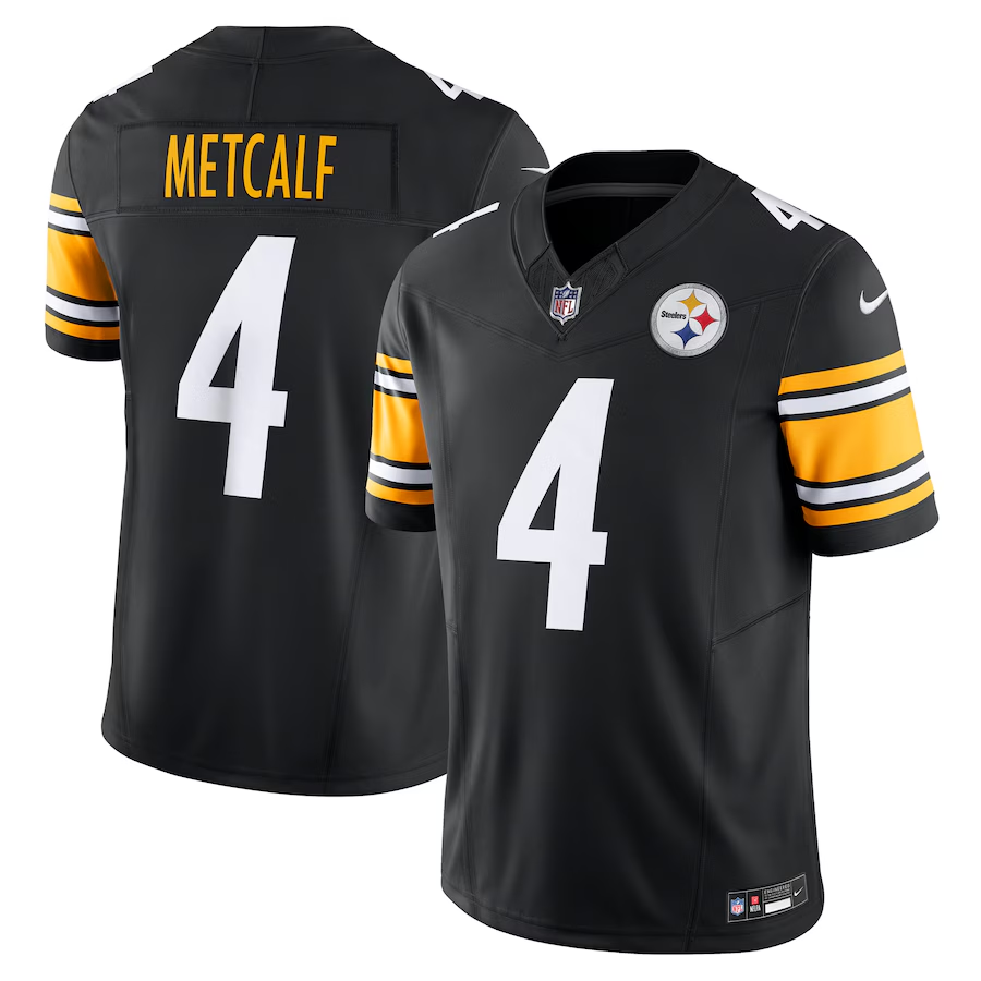 Men's DK Metcalf Black Pittsburgh Steelers Team Vapor F.U.S.E. Limited Jersey football jersey product view 1