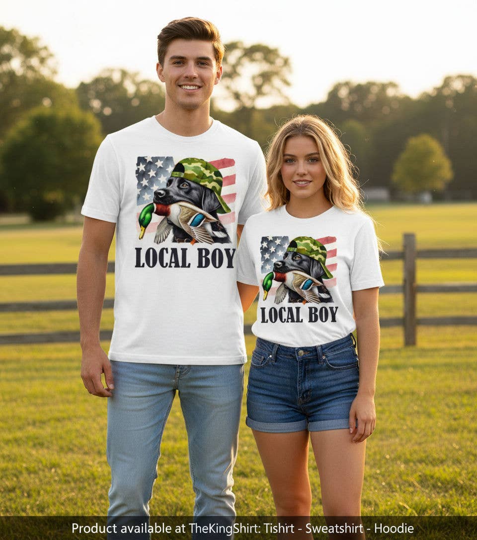 Lb American Flag Duck Hunting Graphic Tee Unisex T-shirt, Sweatshirt, Hoodie, Long Sleeve Tee - T-Shirt, Sweatshirt, Hoodie