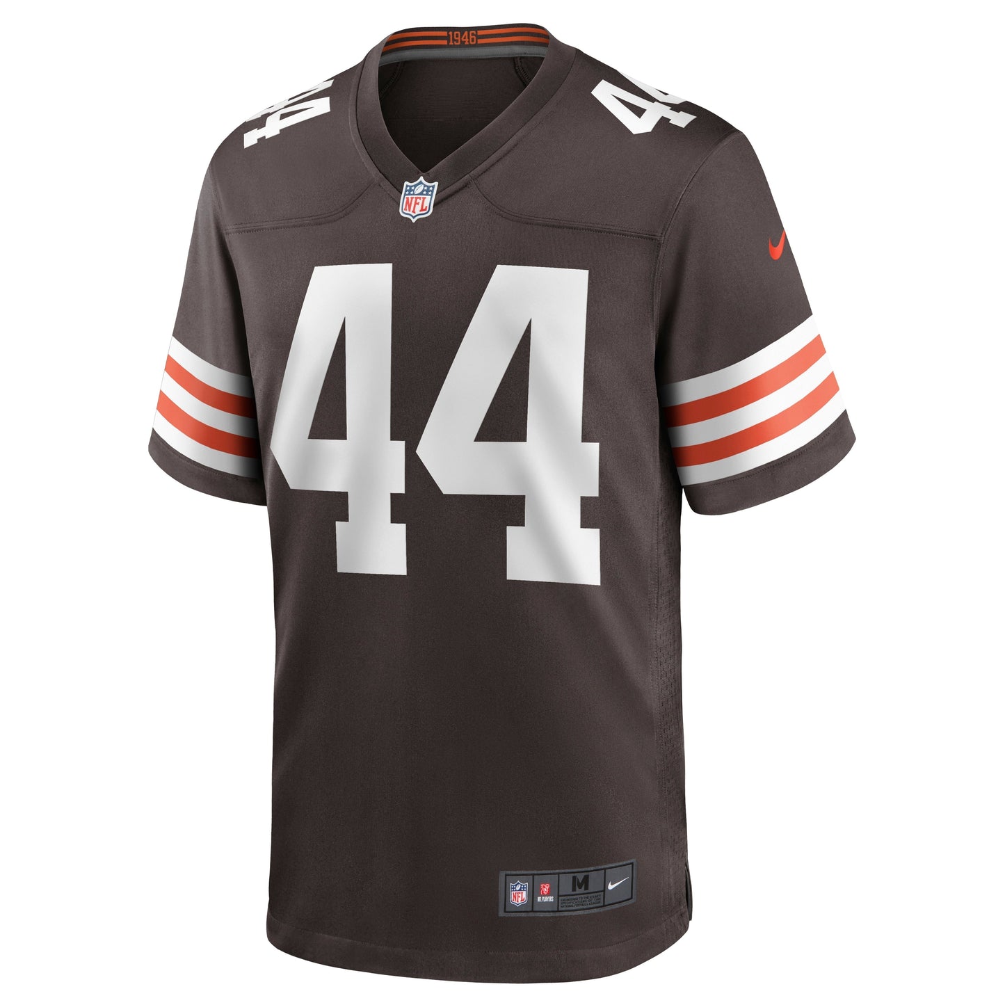 Sione Takitaki Cleveland Browns Game Jersey - Brown football jersey product view 2