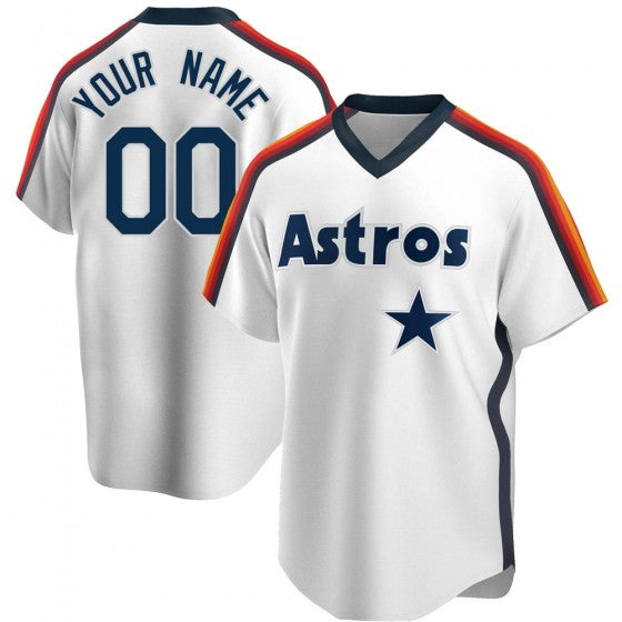 Baseball Jerseys Custom Houston Astros White Jersey Cooperstown Stitched Letter And Numbers For Men Women Youth Birthday Gift baseball jersey product view 1