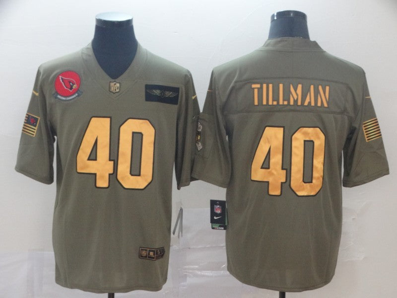 Men's Arizona Cardinals Pat Tillman #40 Brown Authentic Game Jerseys football jersey product view 1