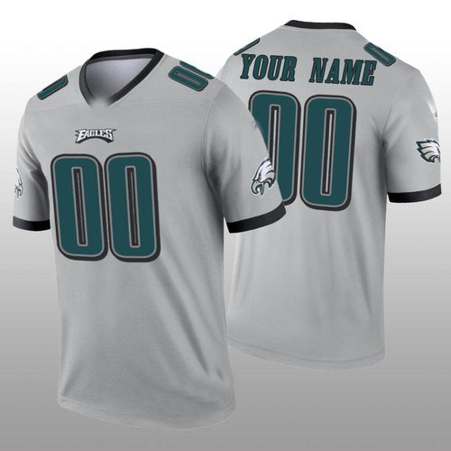 Custom1 Philadelphia Eagles Silver Inverted Legend Jersey1 Stitched American Football Jerseys football jersey product view 1