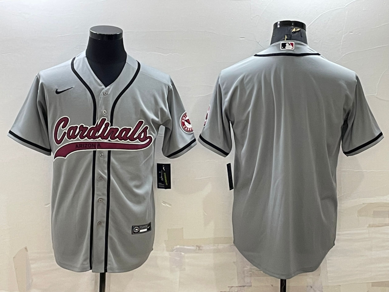 Men's Arizona Cardinals Gray Blank Jersey football jersey product view 1