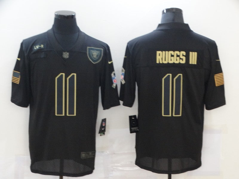 Men's Las Vegas Raiders Henry Ruggs III #11 Black Player Game Jersey1 football jersey product view 1