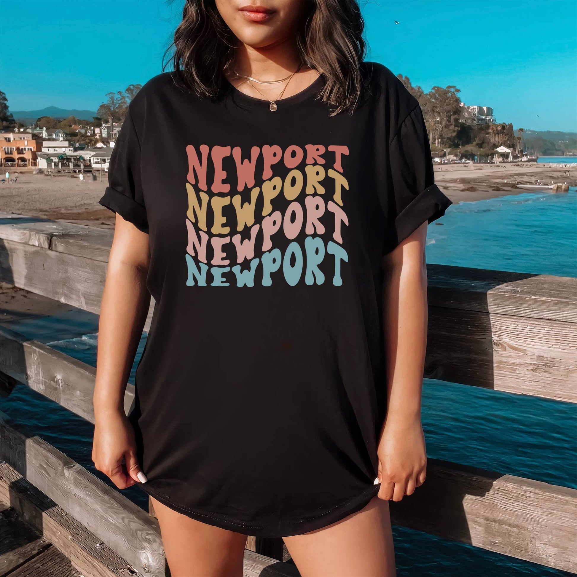 Custom Location Tee | Black or White Tee | XS-2XL Unisex T-shirt, Sweatshirt, Hoodie, Long Sleeve Tee - T-Shirt, Sweatshirt, Hoodie