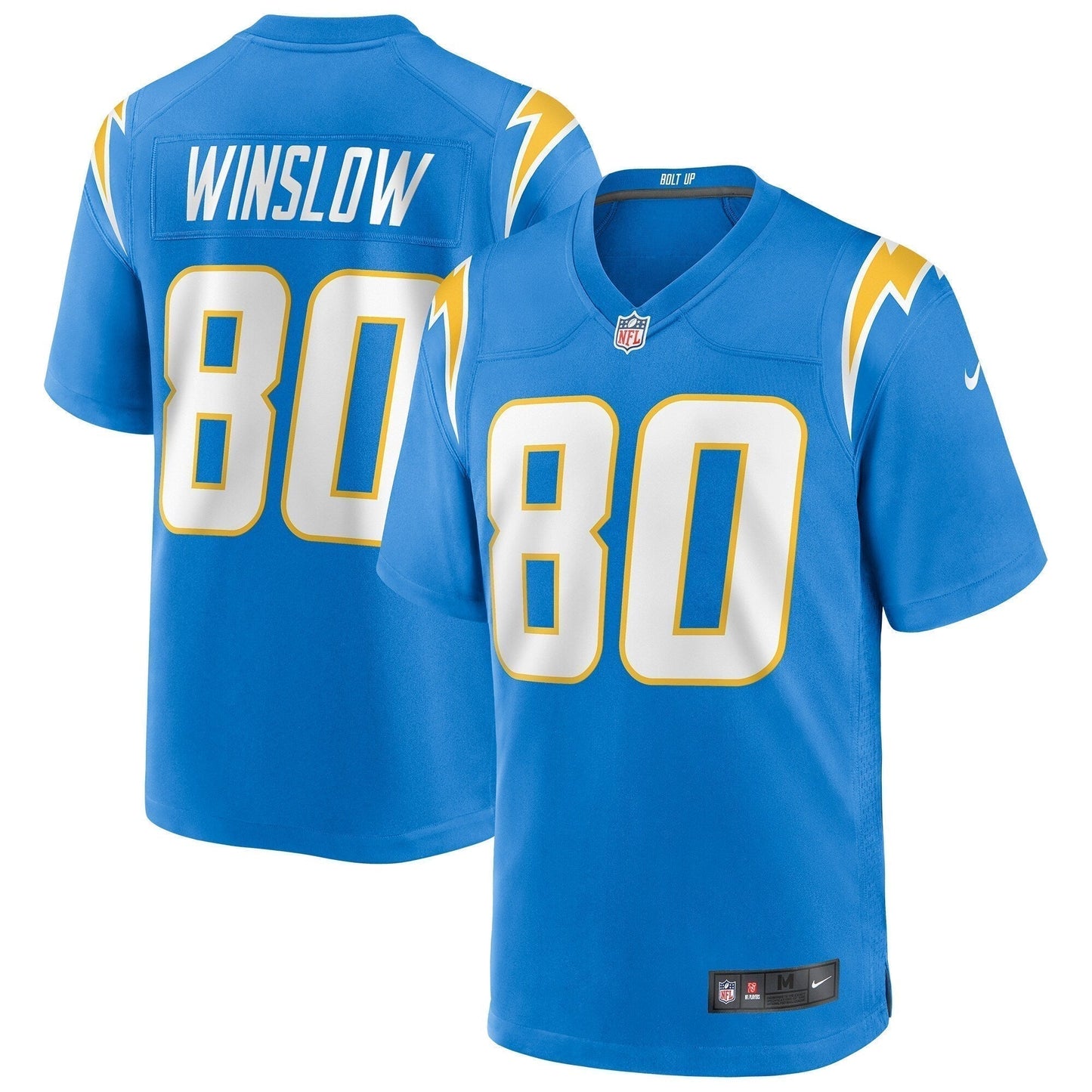 Kellen Winslow Los Angeles Chargers Game Retired Jersey - Powder Blue football jersey product view 1