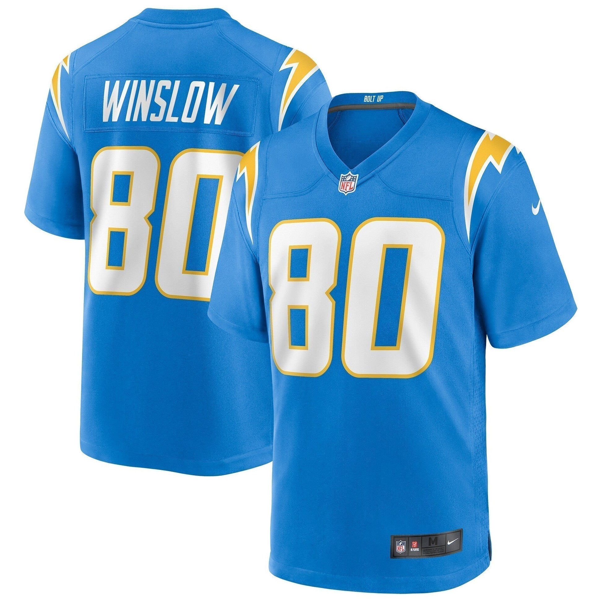 Kellen Winslow Los Angeles Chargers Game Retired Jersey - Powder Blue football jersey product view 1