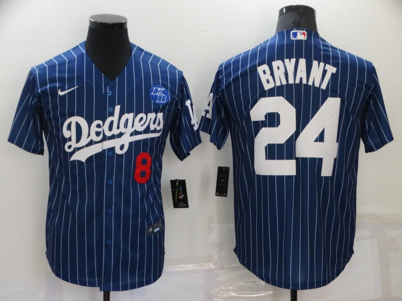 Men's Los Angeles Dodgers Kris Bryant -24 Blue Player Jersey basketball jersey product view 1
