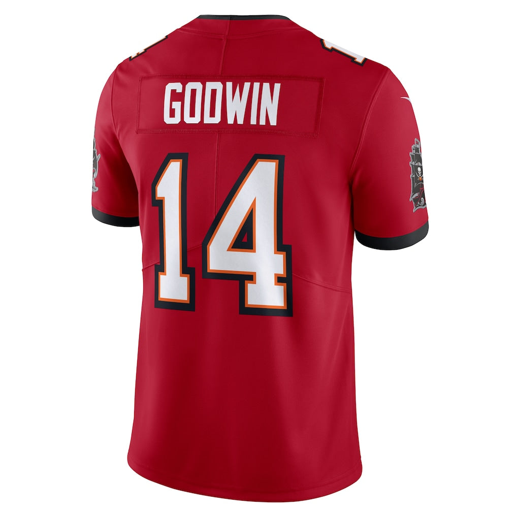 TB.Buccaneers #14 Chris Godwin Jr. Red Vapor Untouchable Limited Jersey football jersey product view 1