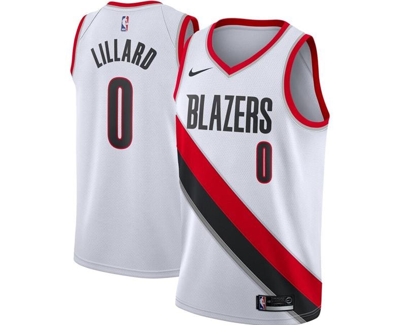 Damian Lillard Portland Trailblazers Jersey basketball jersey product view 1