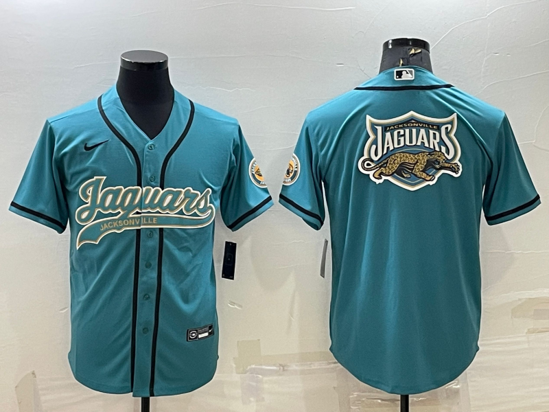 Men's Jacksonville Jaguars Teal Fashion Jersey football jersey product view 1